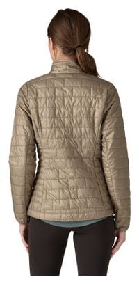 Piumino Patagonia Nano Puff Beige Donna