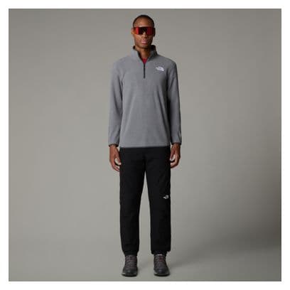 The North Face 100 Glacier 1/4 Zip Fleec Grey