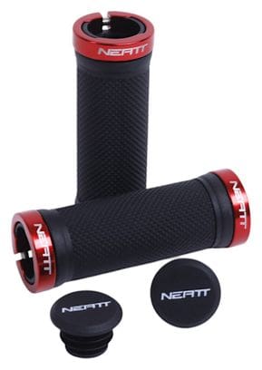 Paire de Grips Neatt Race Small 95mm Noir / Rouge 