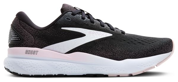 Brooks Ghost 16 Hardloopschoenen Zwart/Wit/Roos