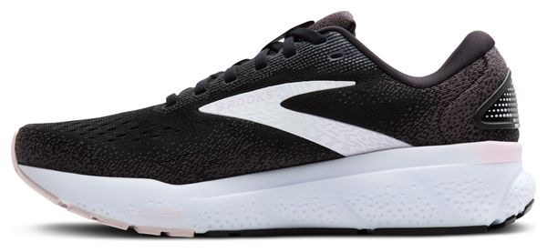 Brooks Ghost 16 Hardloopschoenen Zwart/Wit/Roos