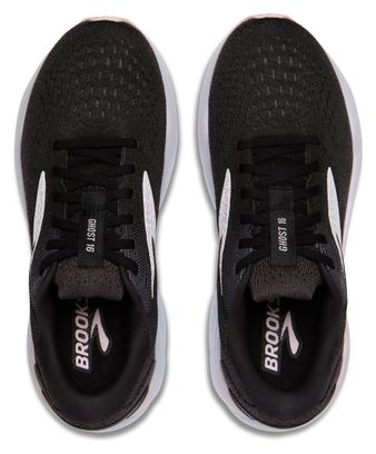 Brooks Ghost 16 Hardloopschoenen Zwart/Wit/Roos