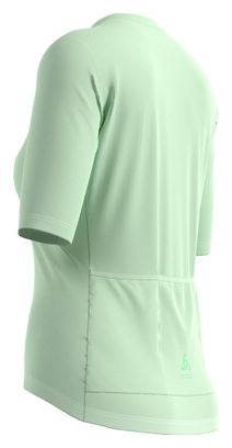 Odlo Essential 1/2 Zip Women's Jersey met korte mouwen Groen