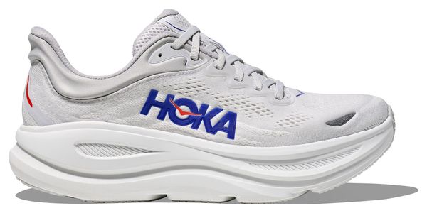 Hoka Bondi 9 Runningschuhe Grau/Blau Herren