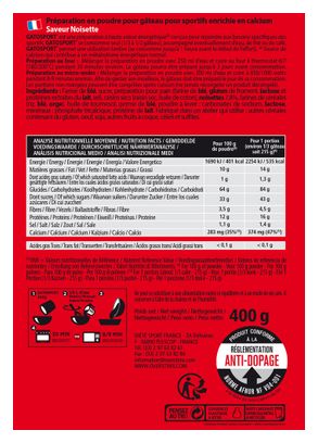 Gâteau Energétique Overstims Gatosport Noisette 400g