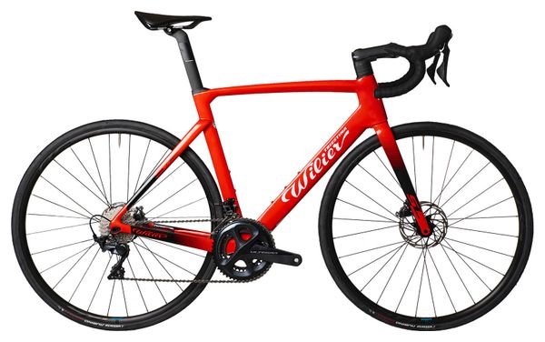 Bicicleta de carretera Wilier Triestina Cento10 SL Shimano Ultegra 11S 700 mm Rojo Negro Brillante 2022