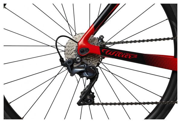 Wilier Triestina Cento10 SL Road Bike Shimano Ultegra 11S 700 mm Red Black Glossy 2022