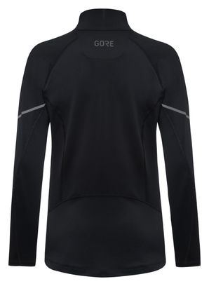 Maglia a maniche lunghe Gore Wear M Mid Zip Donna Nero