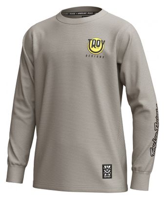 Maglia a maniche lunghe Troy Lee Designs Skyline Ride grigia per bambini