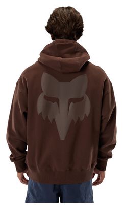 Felpa Fox Fox Head Heavyweight Coffee Marrone da uomo