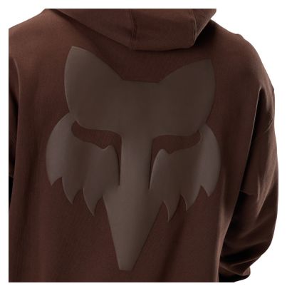 Felpa Fox Fox Head Heavyweight Coffee Marrone da uomo