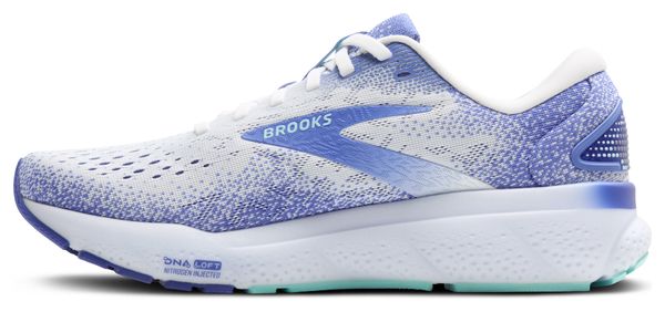 Brooks Ghost 16 Running-Schuhe Weiß/Blau Damen