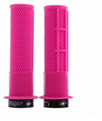 Paar DMR DeathGrip Thin Grips met flenzen Roze