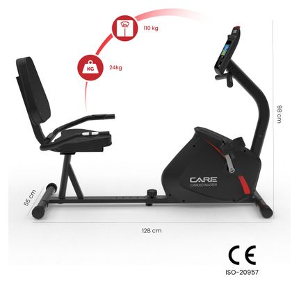 Vélo semi allongé - CARDIO MASTER connecté