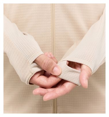 Forro polar Haglöfs L.I.M Mid Fast II Hood Beige Hombre