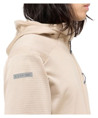 Forro polar Haglöfs L.I.M Mid Fast II Hood Beige Hombre