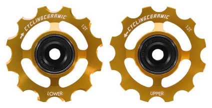 CyclingCeramic Pulley Wheels For Sram 12V Red AXS / Force AXS Gold