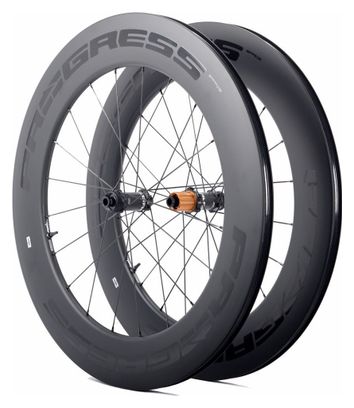 Paire de roues Progress Space Disc Noir | 12x100/12x142 mm | Center Lock | Shimano