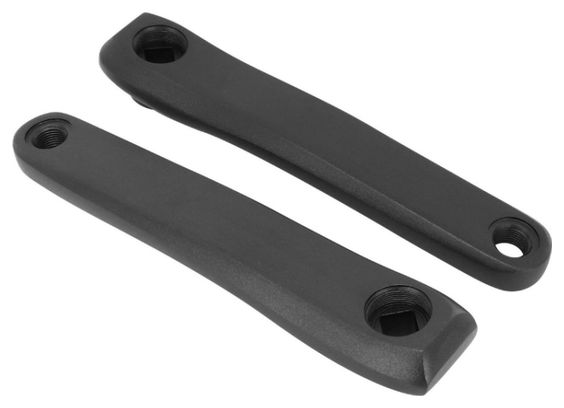 MANIVELLE DROITE + GAUCHE STRONGLIGHT MAGAN4 170mm NOIR CARRE JIS POUR PANASONIC - YAMAHA - ANANDA (DEPORT 5mm)
