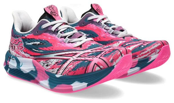 Chaussures de Running Asics Noosa Tri 15 Rose Bleu Femme