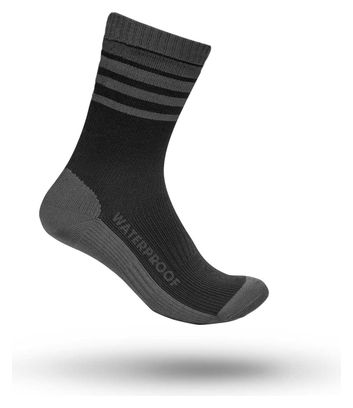 GripGrab Waterproof Merino Thermal Winter Socks Black Grey