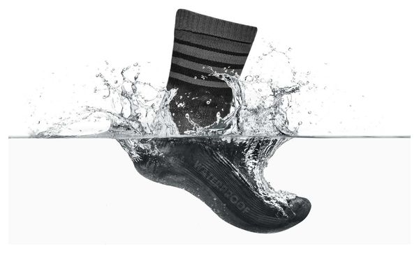 GripGrab Waterproof Merino Thermal Winter Socks Black Grey