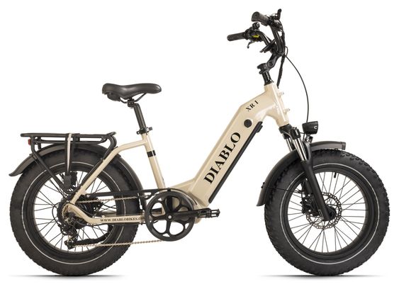 Vélo de ville électrique compact 20  XR1 Beige Diablo Bikes