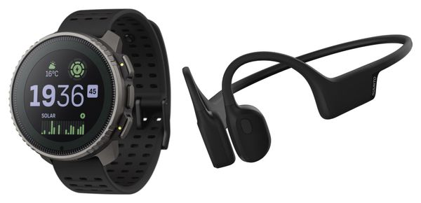 Suunto Vertical Titanium Solar GPS Watch Black + Suunto Sonic Open-Ear Headphones Black
