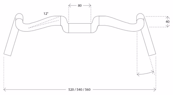 Deda Gera Carbon Handlebar Black / Grey
