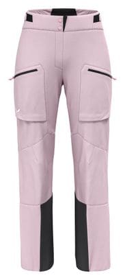 Pantaloni hardshell da donna Salewa Sella 3L Rosa