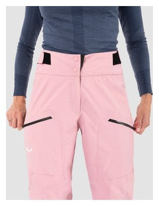 Pantaloni hardshell da donna Salewa Sella 3L Rosa