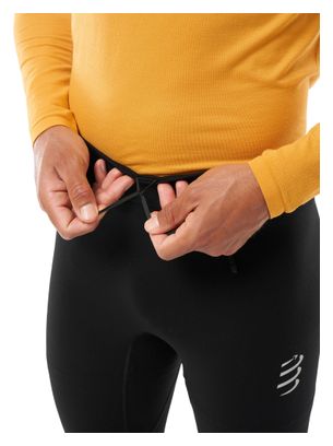 Compressport Winter Run Men's Black Long Tights