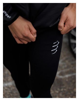 Compressport Winter Run Men's Black Long Tights