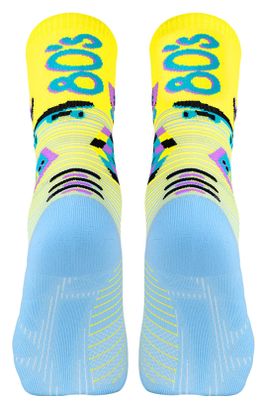 Chaussettes BV Sport Run Marathon Générations 80s Collector Jaune/Bleu