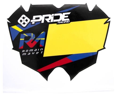 Placa Pride Racing Mayet Replica Pro Amarillo