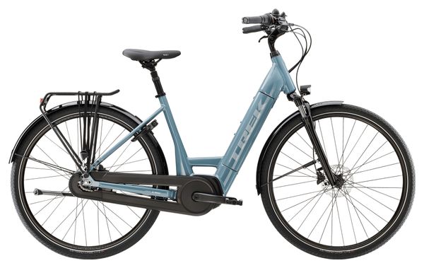 Vélo de Ville Électrique Trek District+ 3 Lowstep Shimano Nexus 7V 400 Wh 700mm Bleu 2023