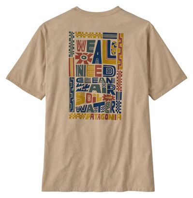 T-Shirt Patagonia We All Need Pocket Beige