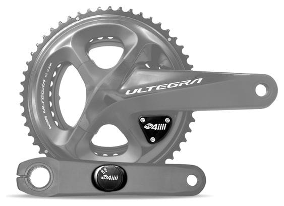 Crankset Power meter 4iiii Precision Pro Dual Shimano Ultegra 52 36 Teeth 2x11V without housing Black Alltricks