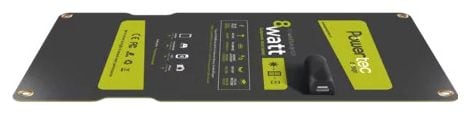 Chargeur Solaire Powertec PT FLAP8 5V USB LED Suncontrol