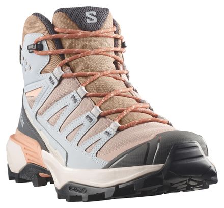 Salomon X Ultra 360 Mid GTX Hiking Shoes, Blue/Brown, Women's