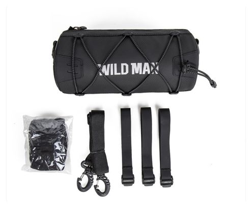 Sacoche de guidon WILD MAN vélo étanche noire
