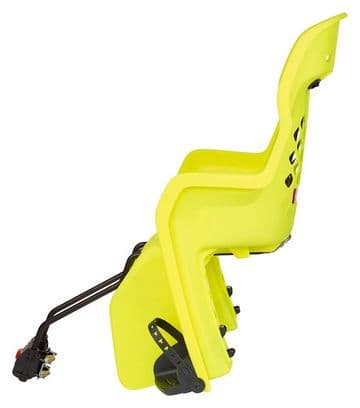 Porte bebe ar sur cadre Polisport joy special 29''p jaune fluo coussin gris fonce