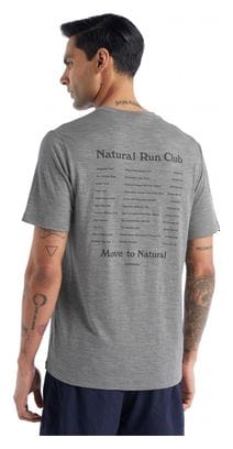 Camiseta Icebreaker Tech Lite II Natural Run Club gris