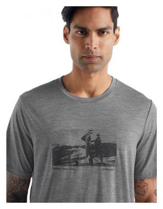 Camiseta Icebreaker Tech Lite II Natural Run Club gris