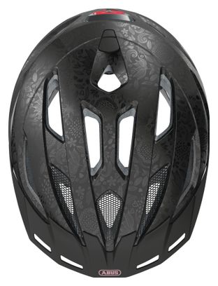 Abus Urban-I 3.0 Flower Art Helm / Zwart