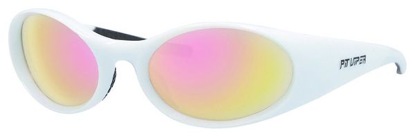 Ein Paar Pit Viper The Miami Nights Slammer Brillen Weiß/Pink