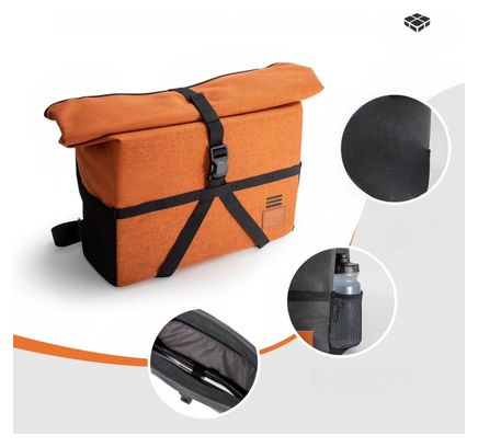 Sac à dos pliant pour vélo à guidon ROCKBROS orange