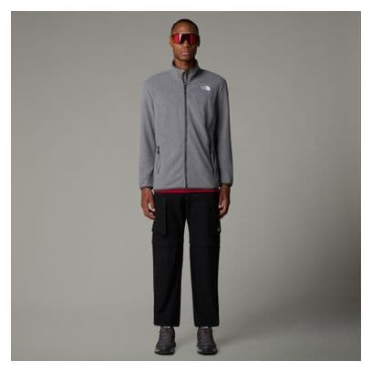 Polaire The North Face 100 Glacier Full Zip Gris