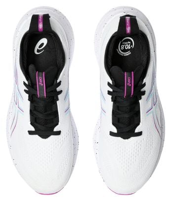 Asics Gel Nimbus 26 Blanc Violet Bleu Femme