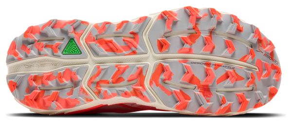 Chaussures Trail Brooks Cascadia 18 Corail/Blanc Femme